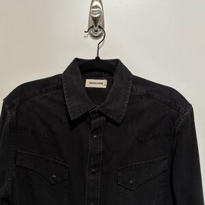 Taylor Stitch: Western Shirt in Washed Black Selvage Chambray (size M, 40)